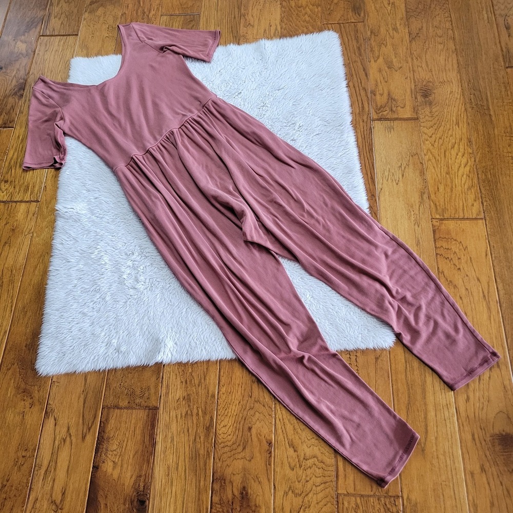 IMBODHI Sleeved Bodhi Jumper Jumpsuit Women's Plus XXL *Flaws* Ribbed Pockets